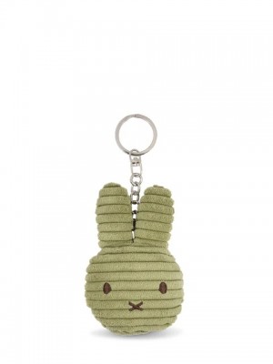 Miffy - Plush Keychain - Flat Corduroy Olive Green 4 Inches