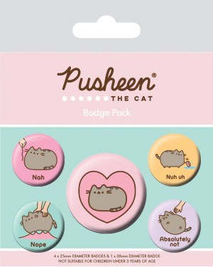 Pusheen - Badge Pack - Nah