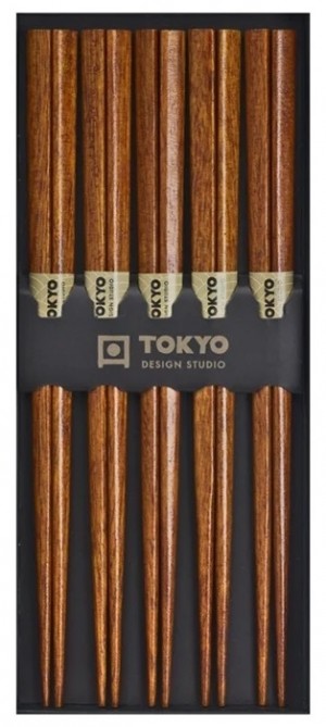 Chopstick Set Dark Wood