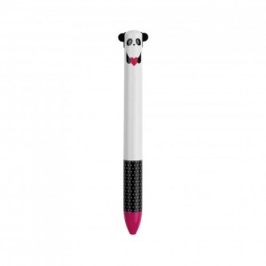 Legami Click&Clack Two Color Pen - Panda