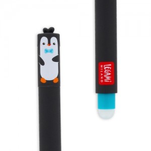 Legami Erasable Pen - Penguin - Turquoise