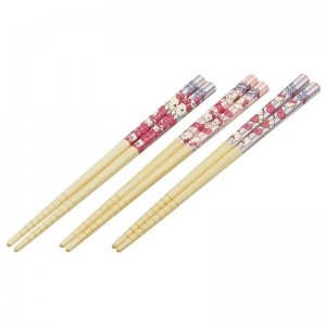 Hello Kitty - 3 Pairs Bamboo Chopsticks Set