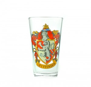 Harry Potter Glass (450ml) Gryffindor Crest