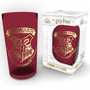 Harry Potter - Large Glass - 400ml - Emblem