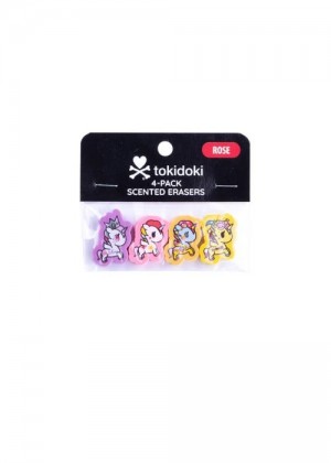 tokidoki Rose Scented Mini Erasers Unicorno 4pcs 1