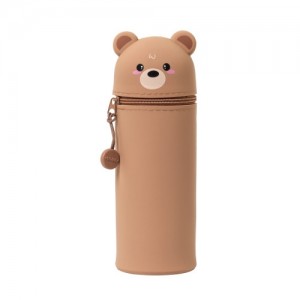 Legami Kawaii 2-In-1 Soft Silicone Pencil Case - Teddy Bear