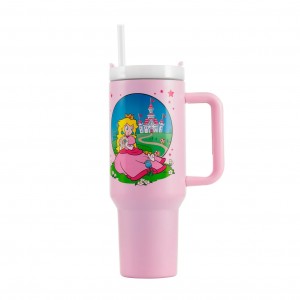 Super Mario 40oz Tumbler - Peach