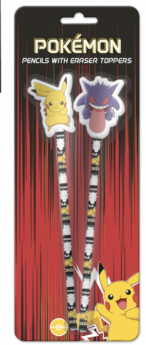 Pokemon Anime Pencil & Eraser Toppers