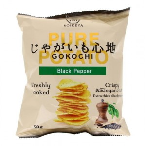 Koikeya Pure Potato - Gokochi Black Pepper 50g 1