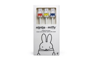 Miffy - Pencil Set (3 pcs) - Miffy Reading