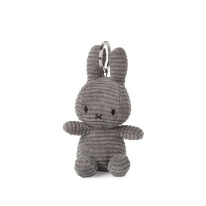 Miffy - Plush Keychain - Corduroy Dark Grey 4 Inches