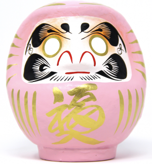Daruma - Size 2 - Pink - Blessing in Love, Marriage & Giving Birth