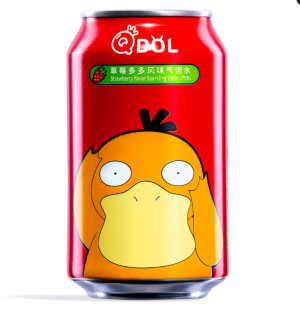 Pokémon Qdol Psyduck Strawberry Flavour Sparkling Water
