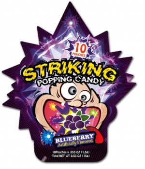 Striking Popping Candy Blueberry - 10 Poches 15g