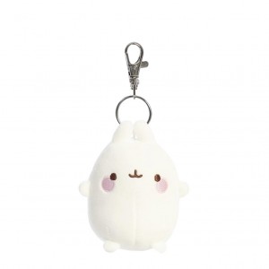 Molang Plush Soft Toy Keyring Clip 4 inches