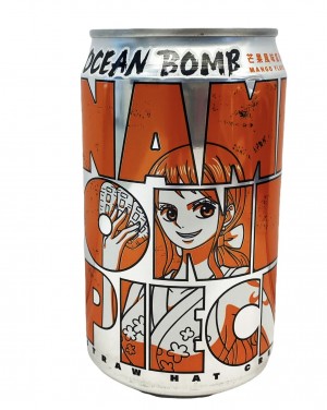 One Piece YHB Ocean Bomb Nami Sparkling Water Mango Flavour 330ml