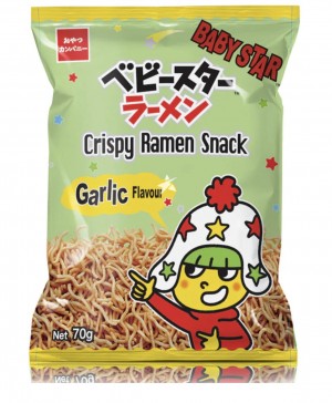 Baby Star Crispy Ramen Snack Garlic Flavour 70g