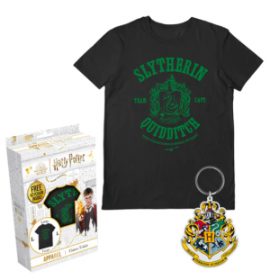 Harry Potter - T-Shirt Gift Set (T-Shirt + Keychain) - "Slytherin" 1