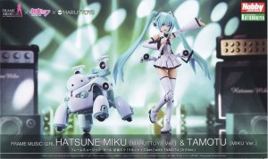Hatsune Miku Frame Arms Girl Music Girl Hatsune Miku (Maruttoys Ver.) & Tamotu (Miku Ver.) Plastic Model Kit