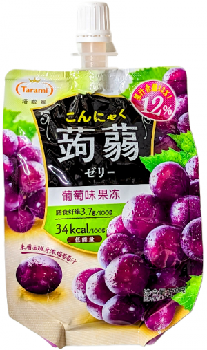 Tarami Oishi Konjac Jelly-Grape 150g