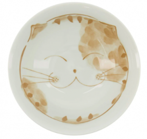 Kawaii Ramen Bowl Fuku Cat Blue 20.3x8cm 1000ml