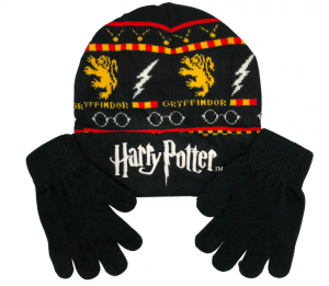 Harry Potter Gryffindor Kids Hat & Glove Set Combo