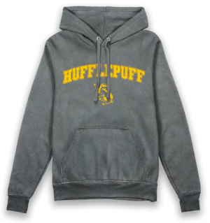 Harry Potter Hufflepuff Vintage Style Adults Hoodie Small