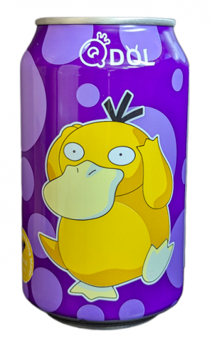 Pokémon Qdol Psyduck Grape Flavour Sparkling Water