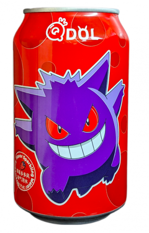 Pokémon Qdol Gengar Strawberry Flavour Sparkling Water
