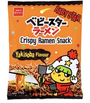 Baby Star Crispy Ramen Snack Yakisoba Flavour 75g