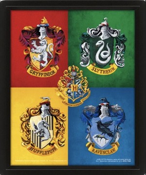 Harry Potter (Colourful Crests) 3D Lenticular Poster