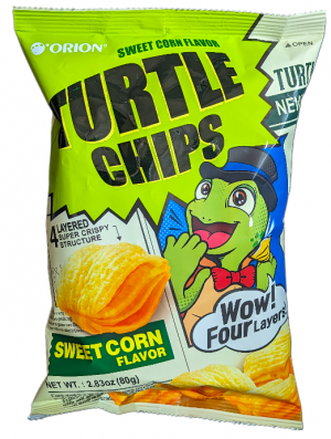 Orion O! Karto Turtle Chips Sweet Corn Flavour 80g