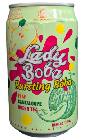 Madam Hong Pear Melon Green Tea Bursting Bubble 320ml