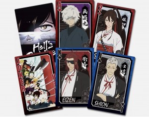 Hell's Paradise - Character Group With Splash Background - Playing Cards