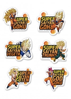 Dragon Ball Super - Super Saiyan Mode Dei-Cut - Sticker Set