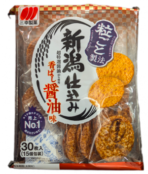 Sanko Seika Niigata Jikomi Rice Cracker Shoyu 126g