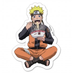 Naruto Shippuden - Die Cut Naruto Eating Ramen - Sticker