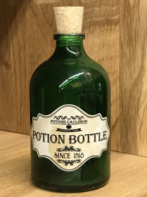 The Potions Cauldron - Green Potion Bottle with Cork