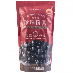WuFuYuan Bubble Tea Tapioca Pearl Black Sugar Flavour 250g