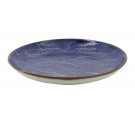 Seigaiha Blue Plate 21.5x3cm 2