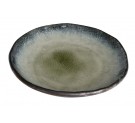 Yamasaku Organic Glassy Green Plate 17.2x2.2cm