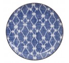 Shibori Blue Plate 25x3cm
