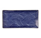 Seigaiha Blue Plate 23x11.5x2.5cm 1