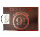 Harry Potter - Rubber Doormat - Platform 9 3/4
