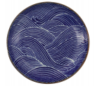 Seigaiha Blue Plate 15.8x2.5cm 3