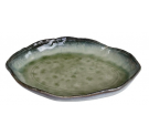 Yamasaku Organic Glassy Green Leaf Plate 25.8x18.4x3.6cm 